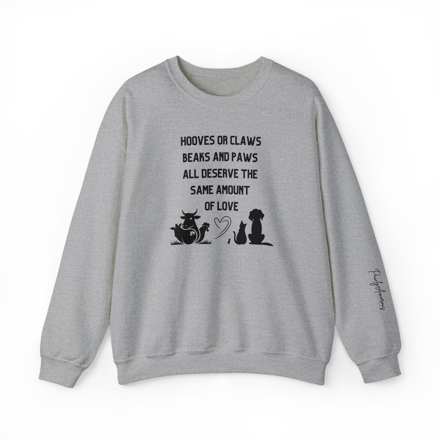 Animal Advocate Unisex Sweatshirt for Vegans and a Cruelty-Free Life Style