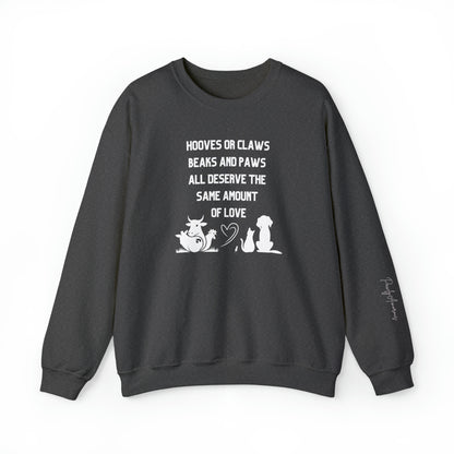 Animal Advocate Unisex Sweatshirt for Vegans and a Cruelty-Free Life Style