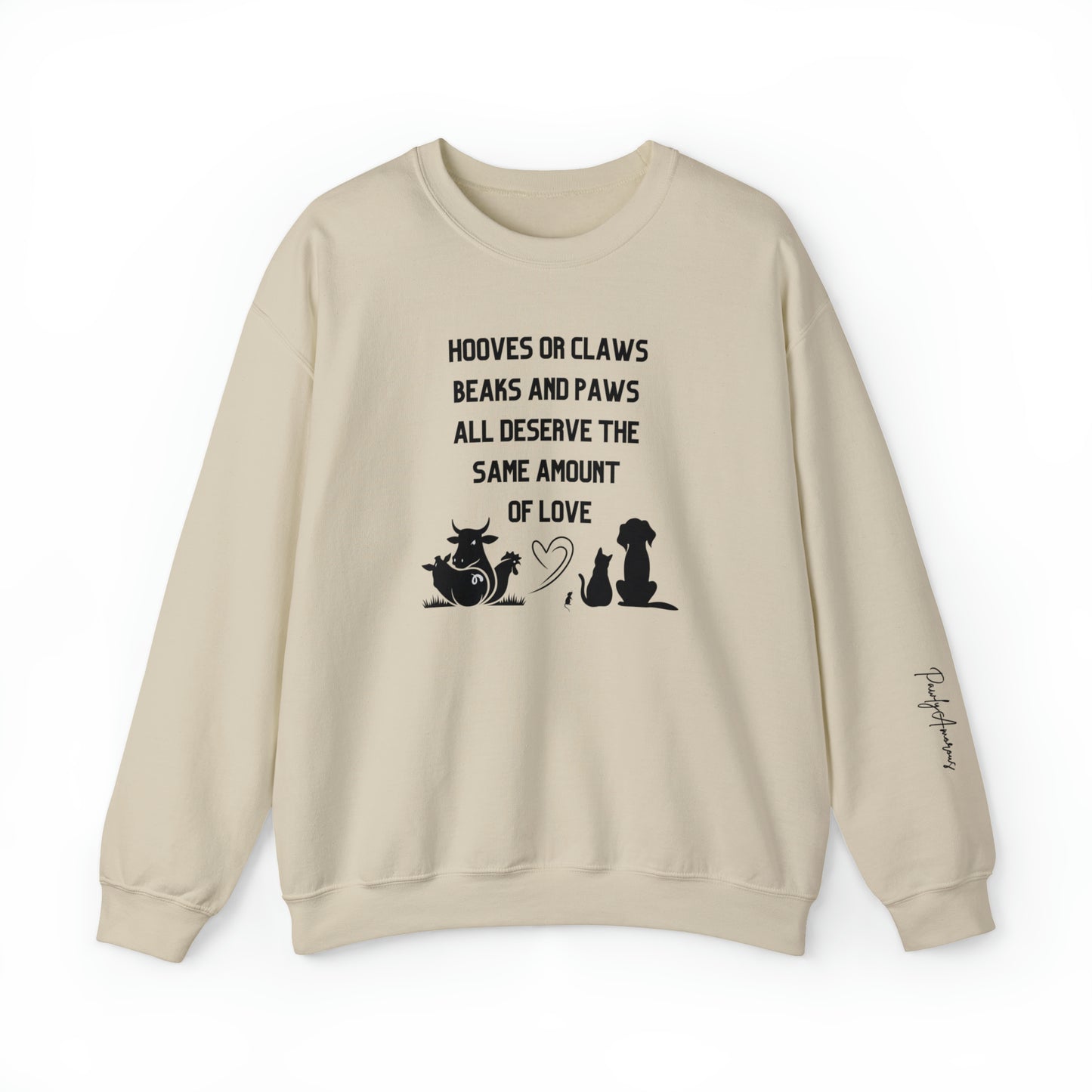 Animal Advocate Unisex Sweatshirt for Vegans and a Cruelty-Free Life Style