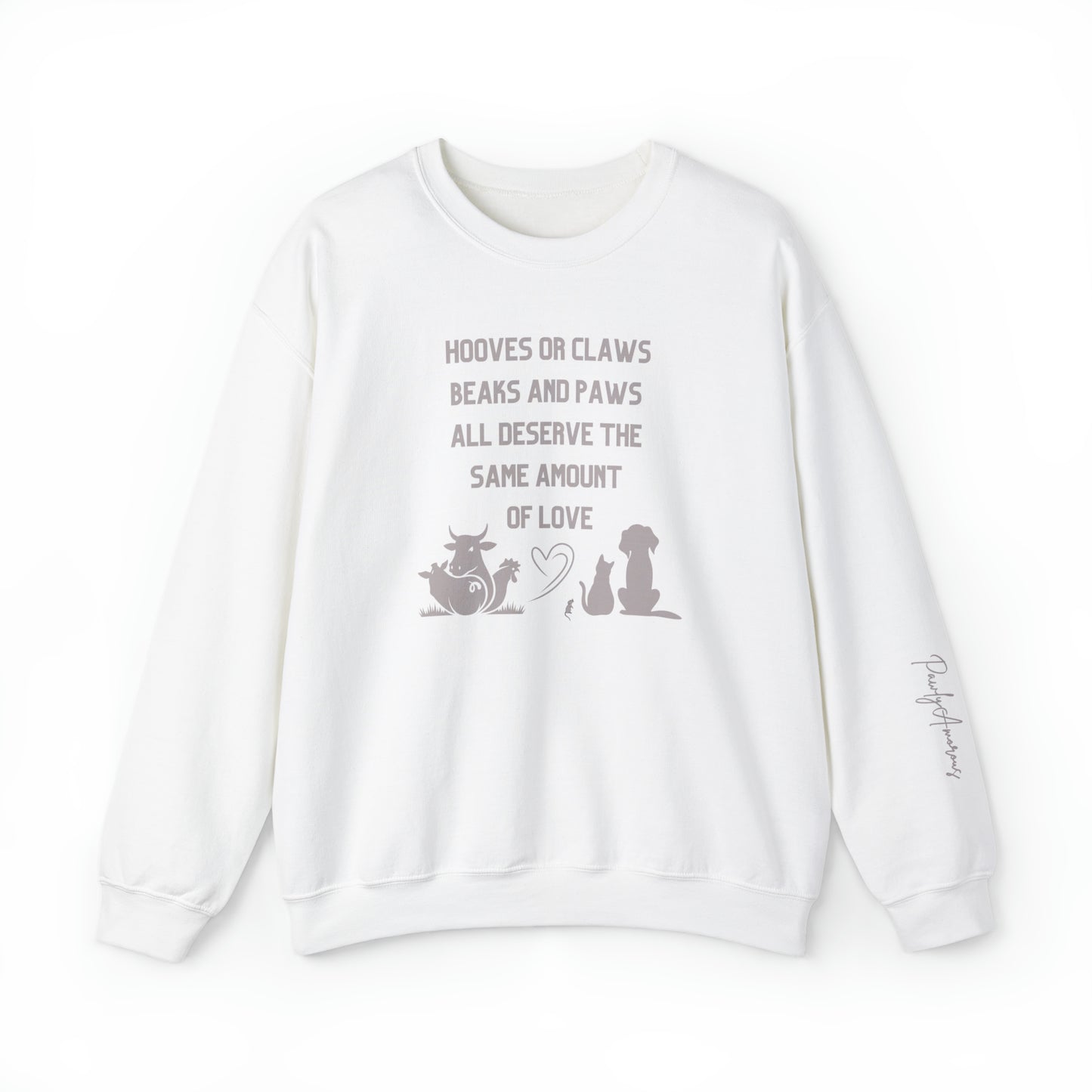 Animal Advocate Unisex Sweatshirt for Vegans and a Cruelty-Free Life Style