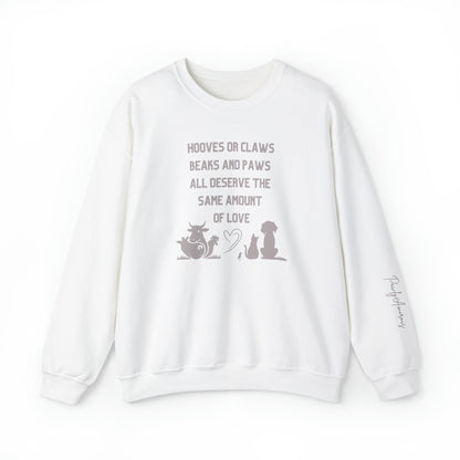 Animal Advocate Unisex Sweatshirt for Vegans and a Cruelty-Free Life Style