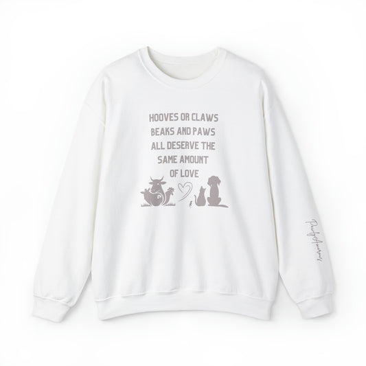 Animal Advocate Unisex Sweatshirt for Vegans and a Cruelty-Free Life Style