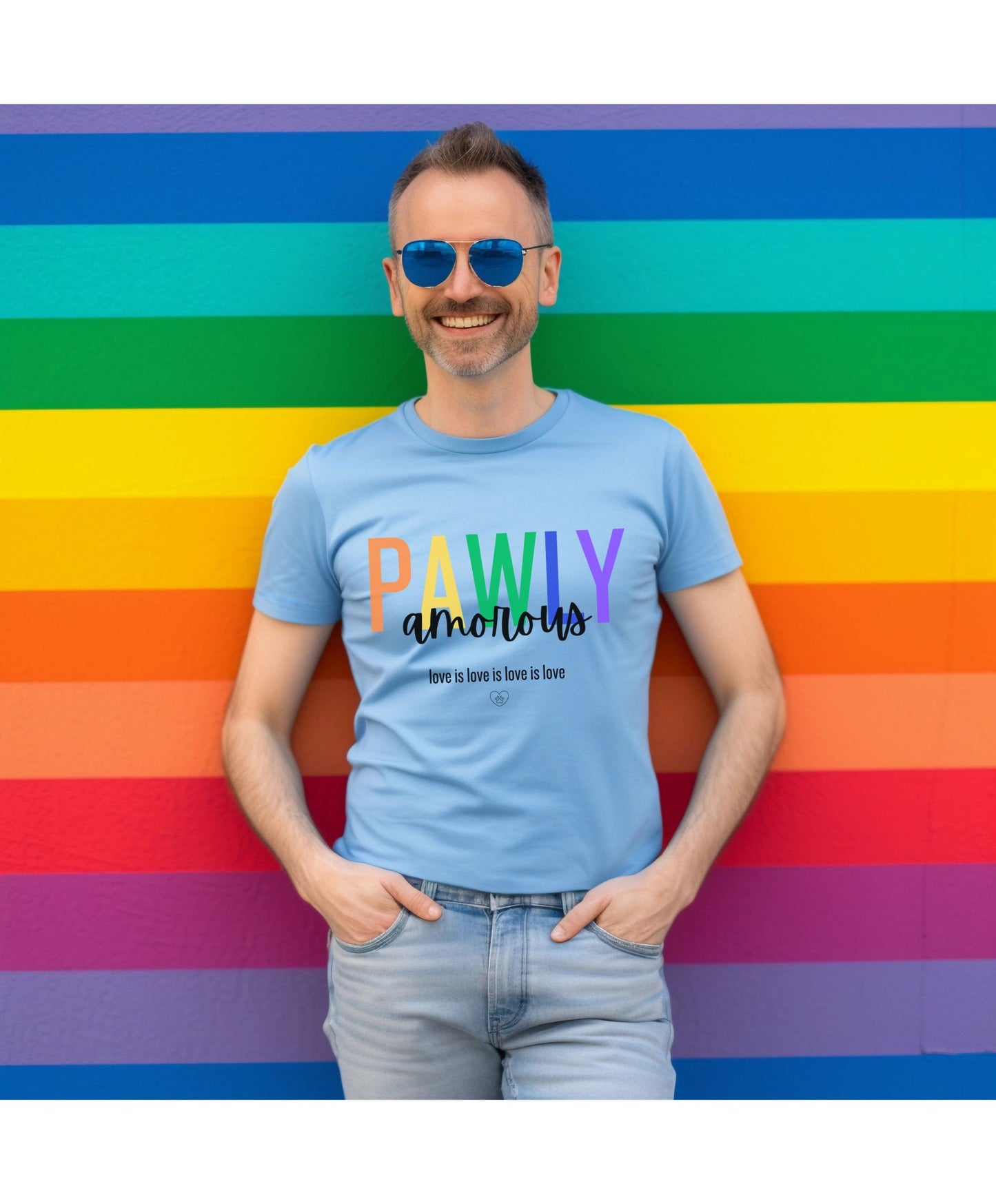 PawlyAmorous - Pride Shirt for Animal Lovers, LGBTQIA+