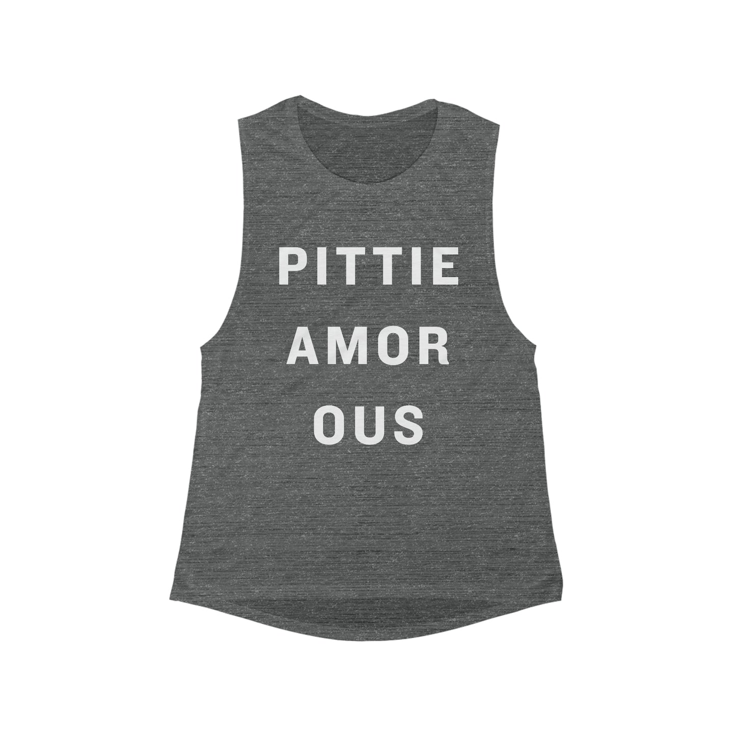 Pit Bull Lover Flowy Scoop Muscle Tank for Women